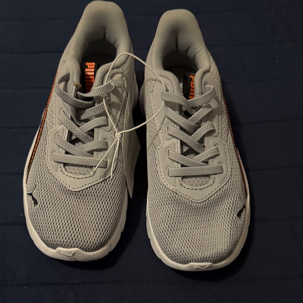Puma Men's Gray and Orange Athletic Shoes